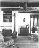 SA0676 - Photo shows part of the living room of the home owned by Edward D. and Faith Andrews in Richmond, MA.  Identified on the back.